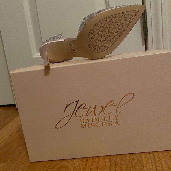 Badgley Mischka Jewel Embellished Heels - Picture 2 of 3